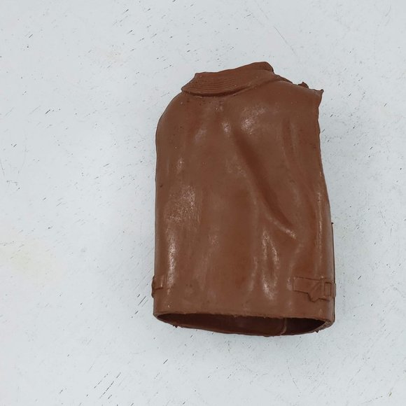 1960s Marx Johnny West Brown Cowboy Vest Clothing Accessory Toy Replacement Part - Picture 3 of 4